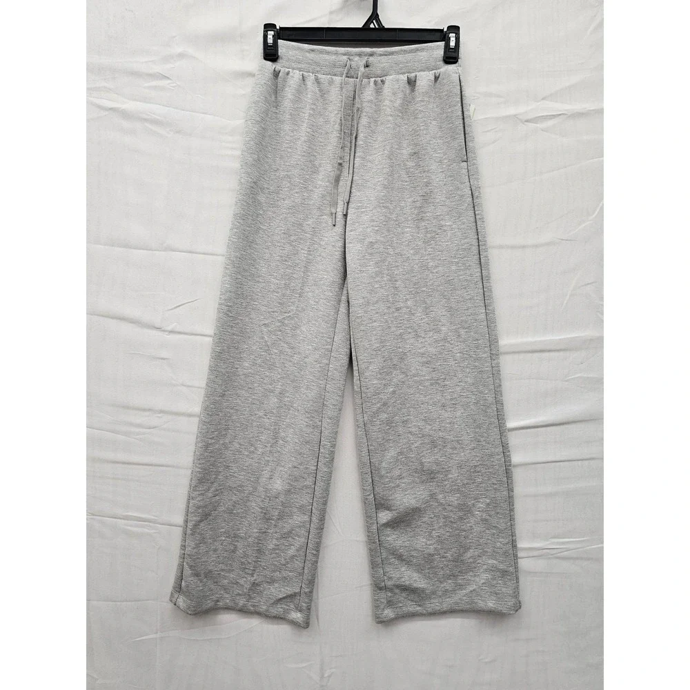 All in Motion Airy Sleek‎ Wide Leg Pant Heathered Gray Small NWT 214161417